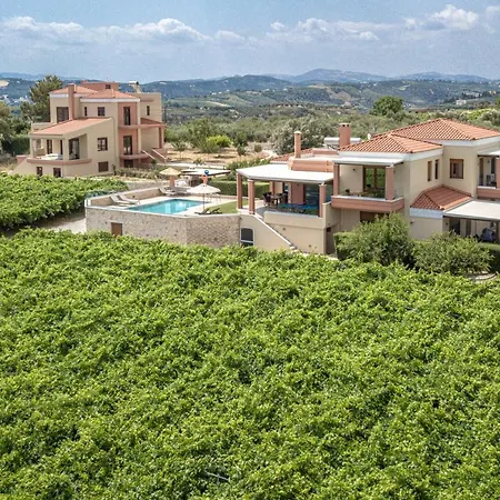 Cretan Vineyard Hill Villa 2 Ano Kalesia Exterior foto