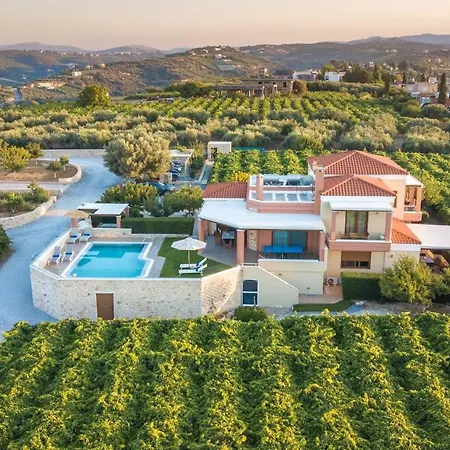 Cretan Vineyard Hill Villa 2 Ano Kalesia Exterior foto
